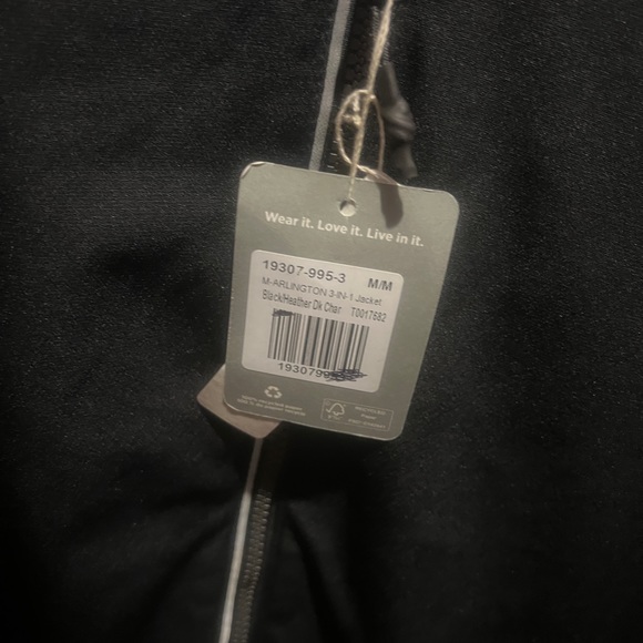 Trimark jacket 3 in 1 for men , black in Medium size - Picture 2 of 10